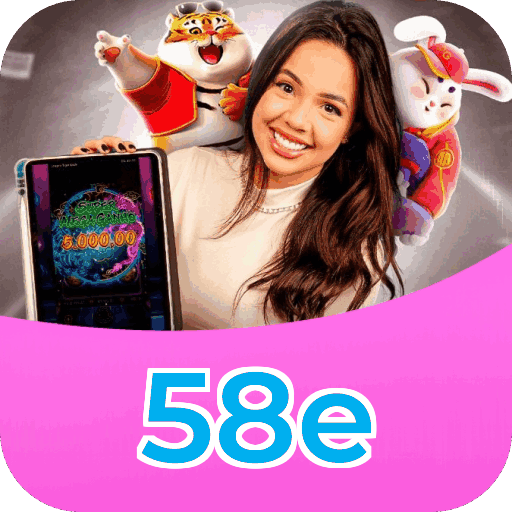 Plataforma 58e mostrando interface moderna, jogos certificados e recursos de segurança licenciados